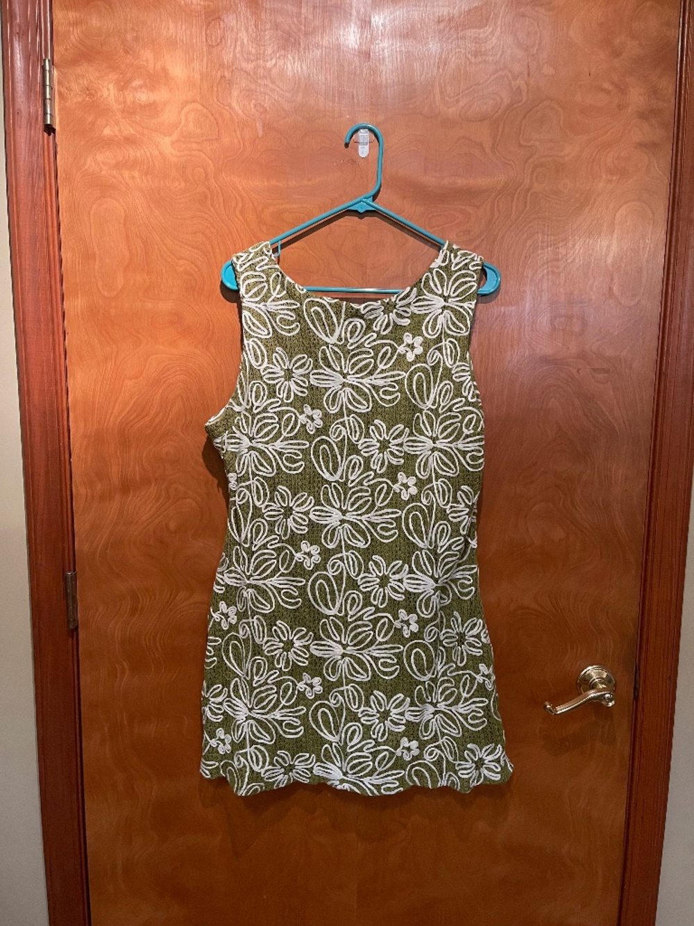 Lulus Green and White Floral Dress